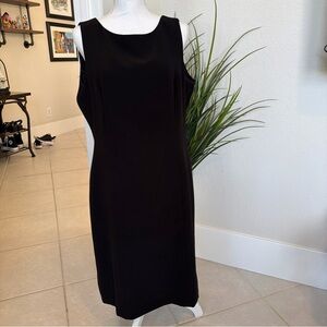 Elegant Black Sleeveless Dress by Tahari